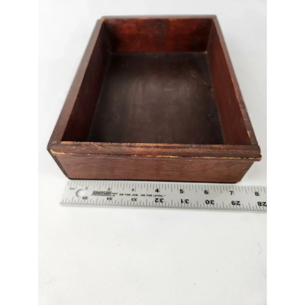 VTG Antique Wood Drawer Tray *Needs Repair* Handmade Small Box Divider‎